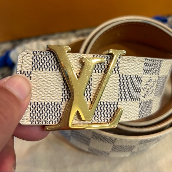 LOUIS VUITTON DAMIER AZUR INITIAL BELT - Picture 4 of 16